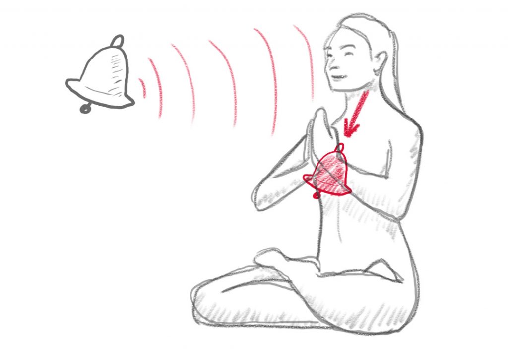 Draw the sound within your chest to experience oneness and ultimately enlightenment