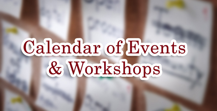 Calendar of Events and Workshops